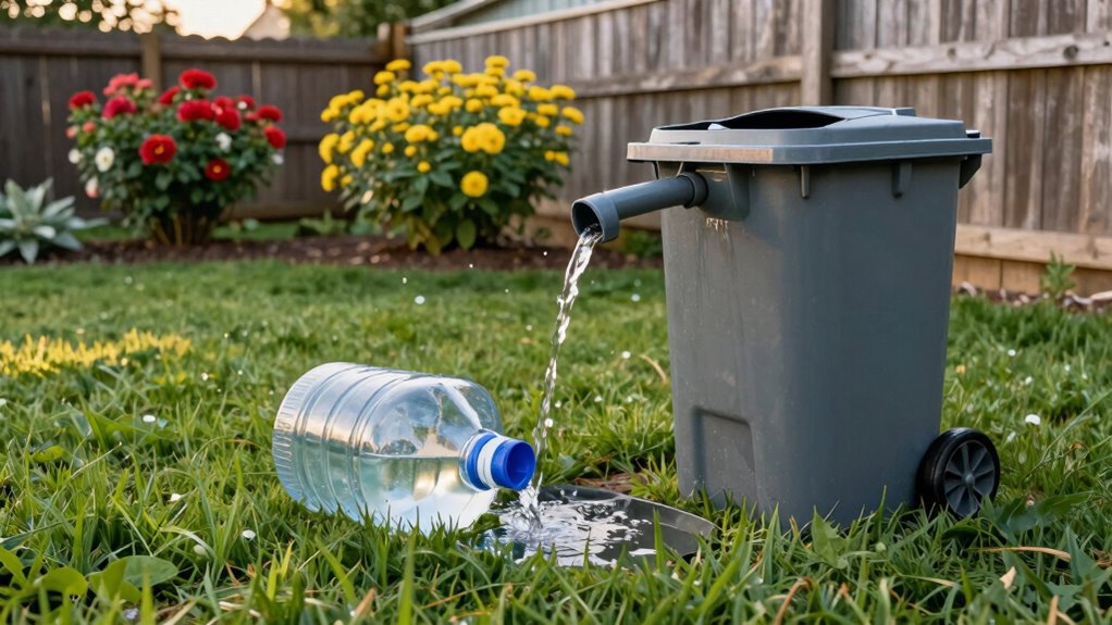 dispose rinse water properly