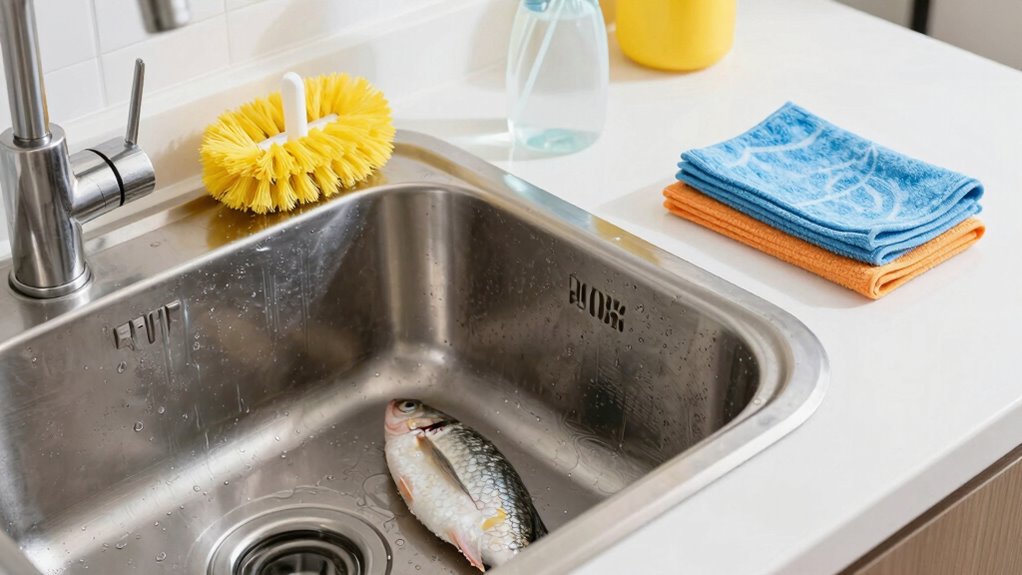 effective fish residue cleaning