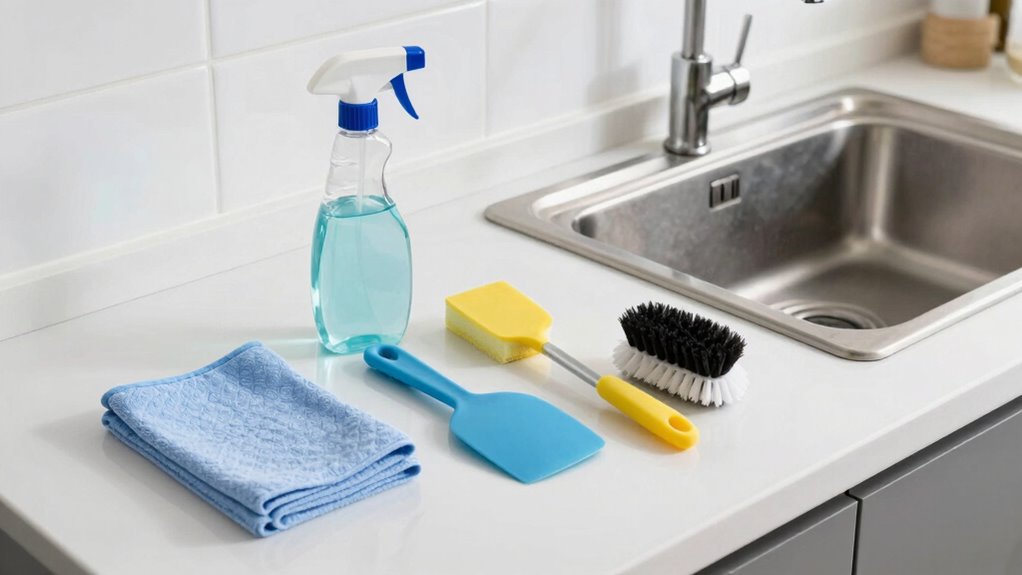essential kitchen cleaning tools