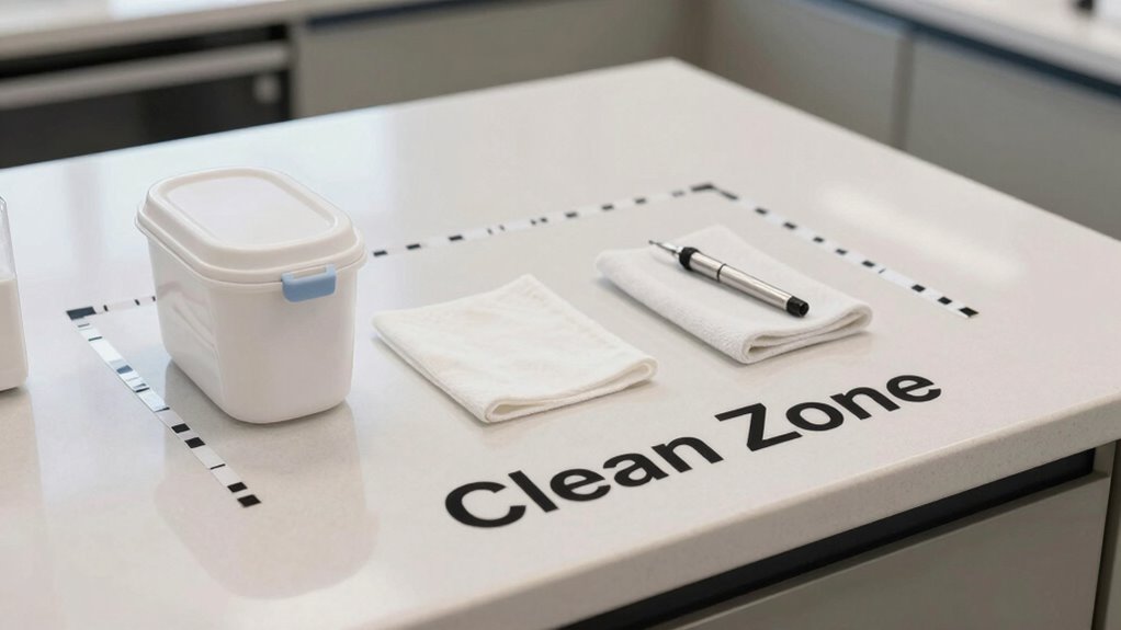 establish and maintain clean zone