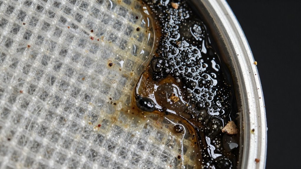 filter buildup from debris