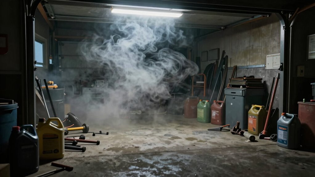 garage vapor accumulation prevention
