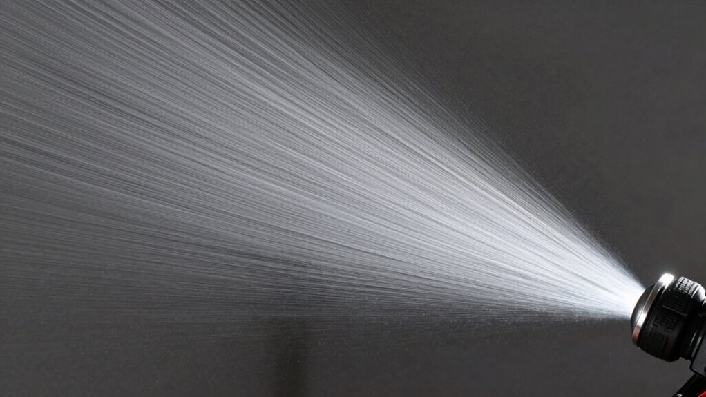 gun angle influences spray pattern