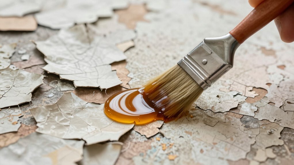 hot solvent penetrates paint