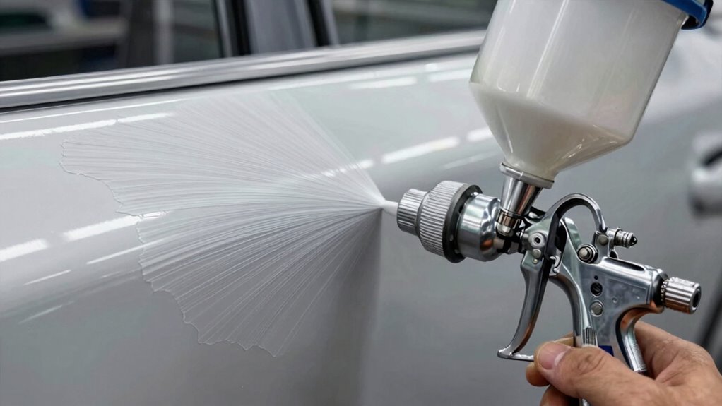 maintain consistent spray technique