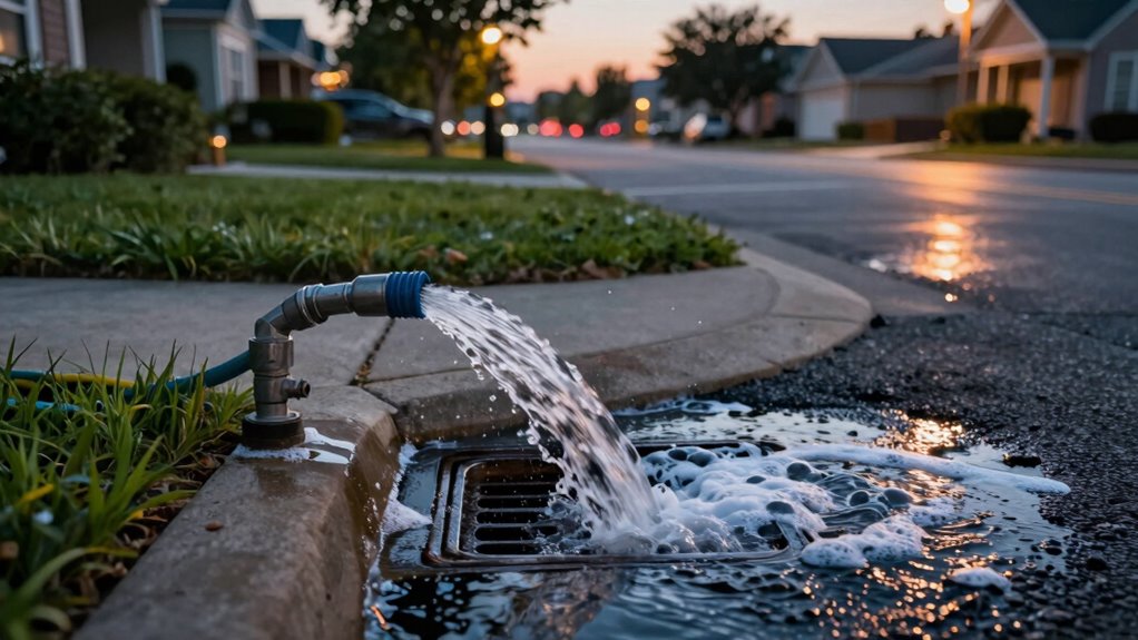 never pour rinse water down