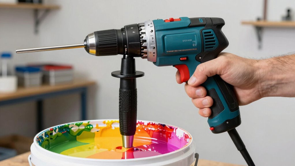 paint mixing drill considerations