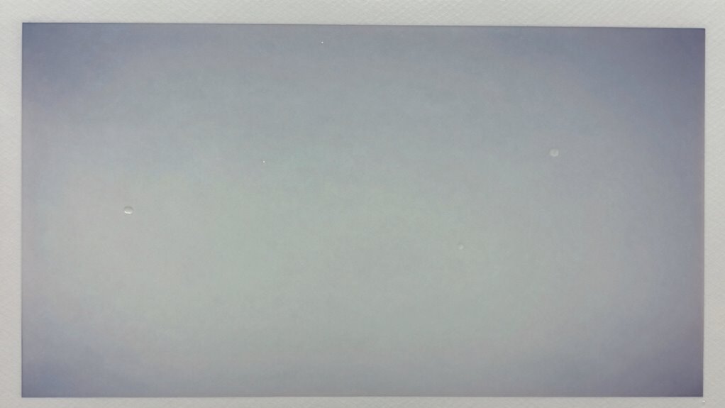 pinholes post drying issue