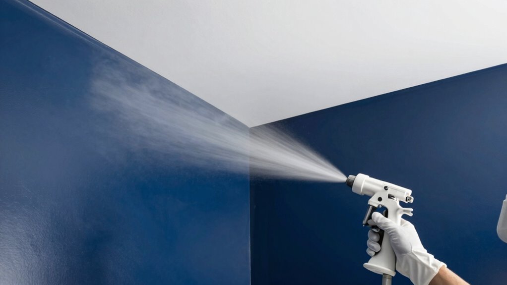 precise corner spray technique