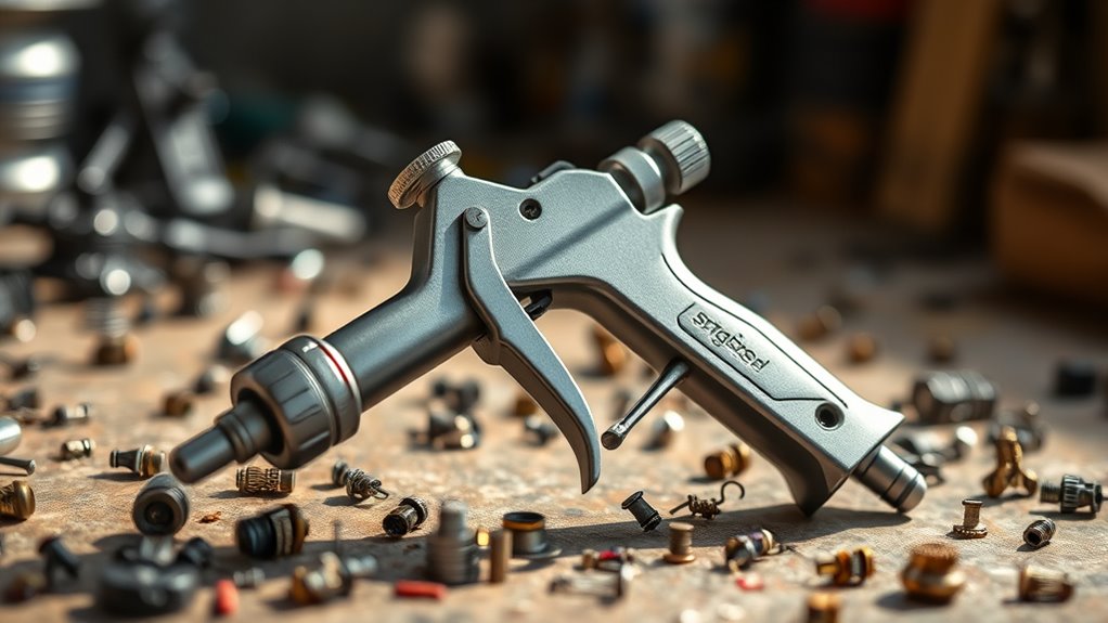 precision spray gun features