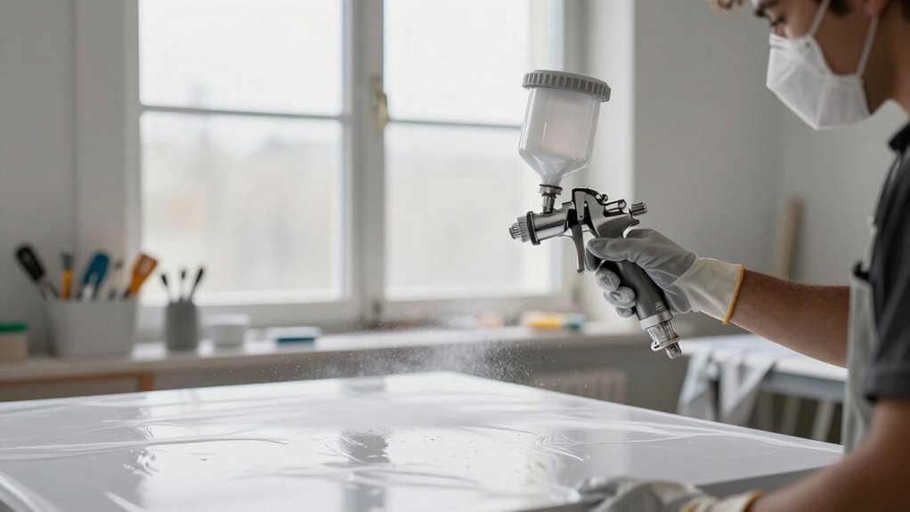 prepare workspace with dust control