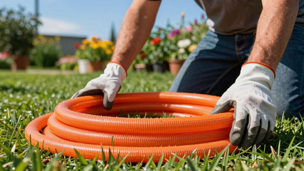 proper hose uncoiling technique