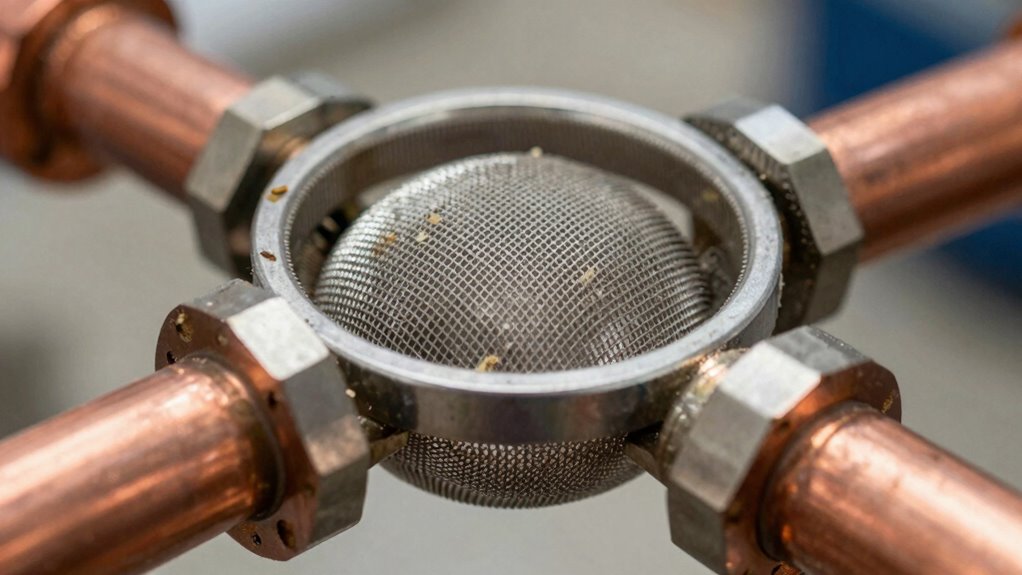 proper inline strainer installation