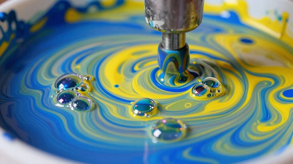 proper slow paint mixing