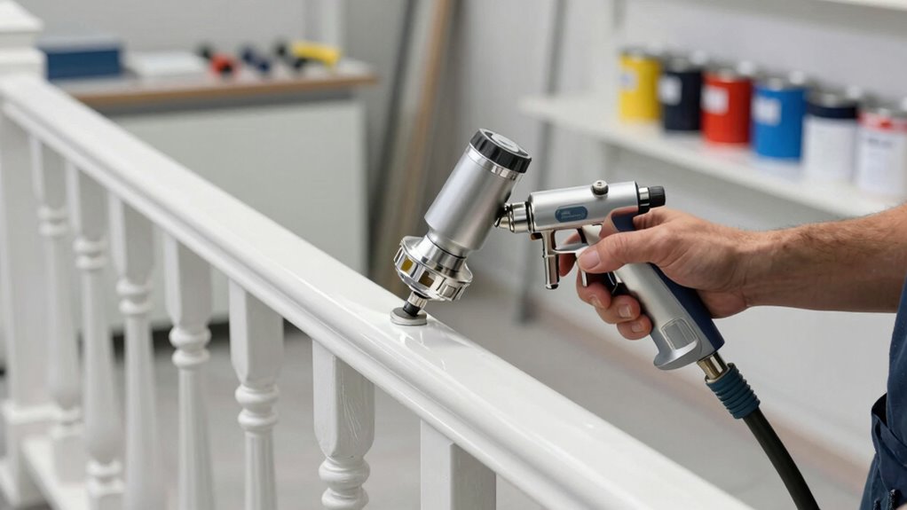 railing sprayer feature considerations