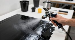 safe latex spray application