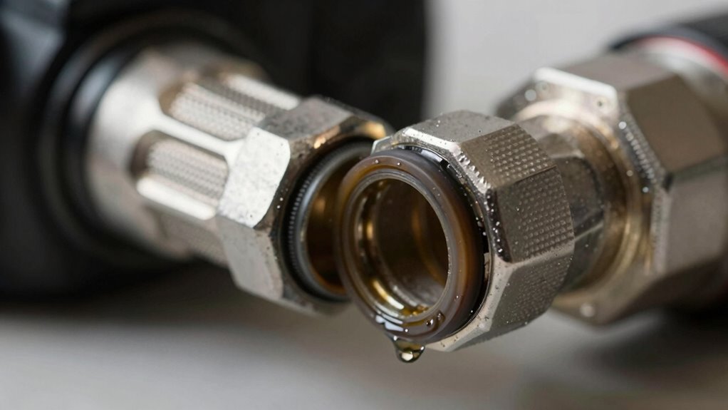 seal fittings to prevent leaks