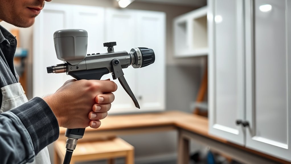 sprayer features for cabinetry