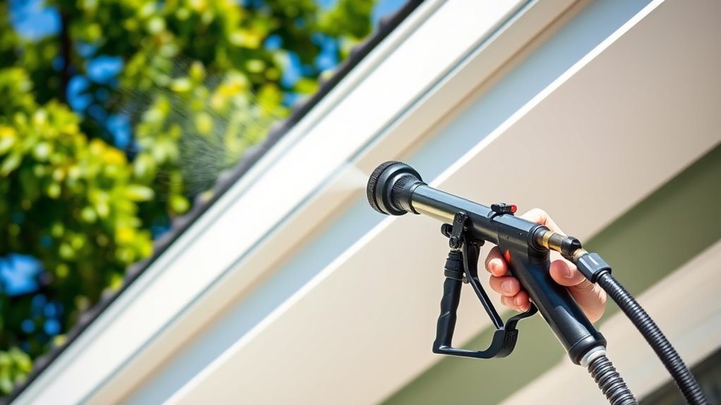 sprayer features for fascia