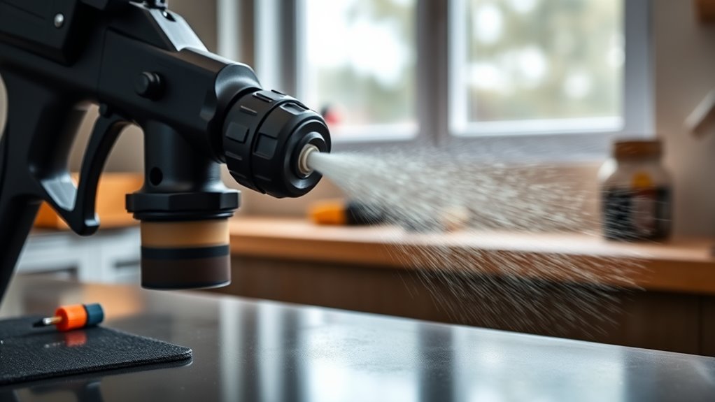 sprayer features for finish