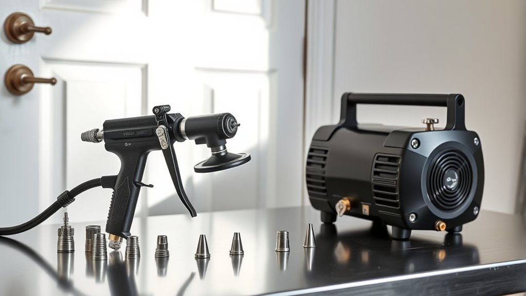 sprayer selection for enamel