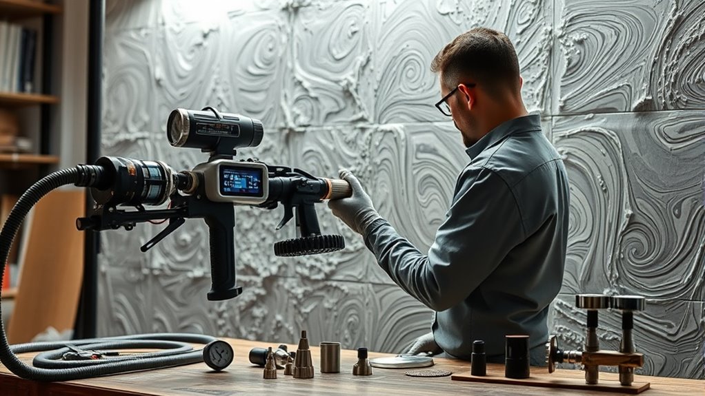 sprayer selection for textured coatings