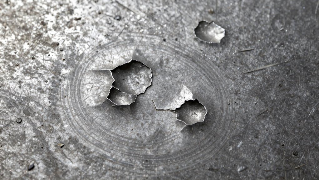 stress concentration causes craters