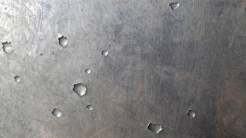 surface craters from wear