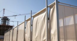 top dust barrier pole systems