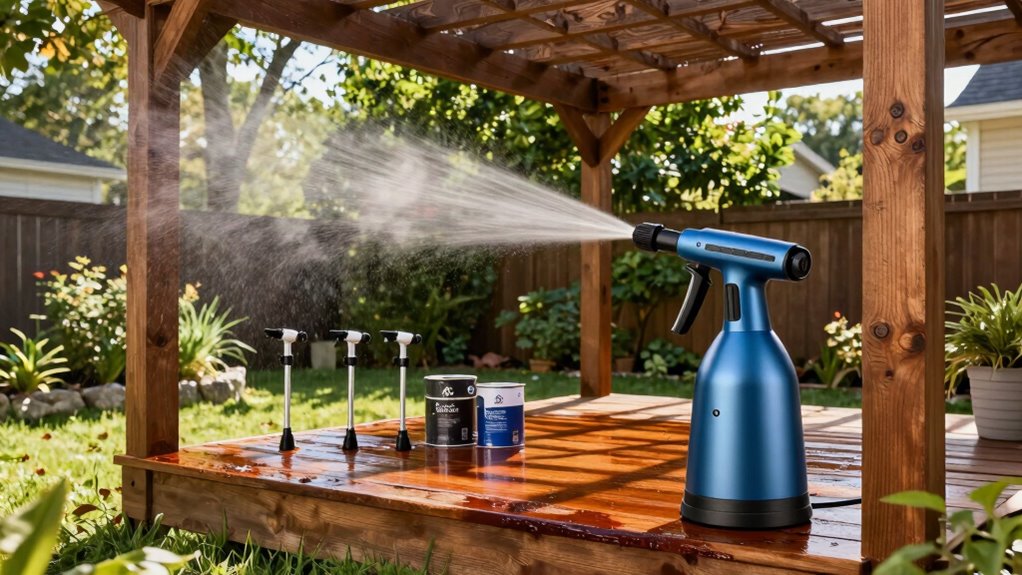 top pergola staining sprayers