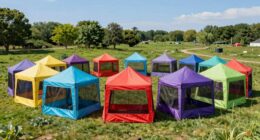 top pop up spray tents