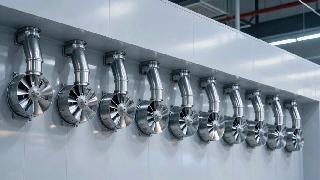 top spray booth duct fans