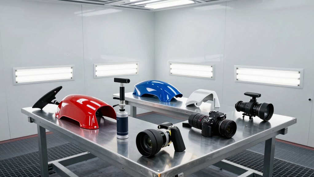 top spray booth lighting kits