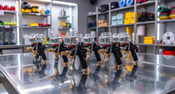 top spray gun cleaning stations