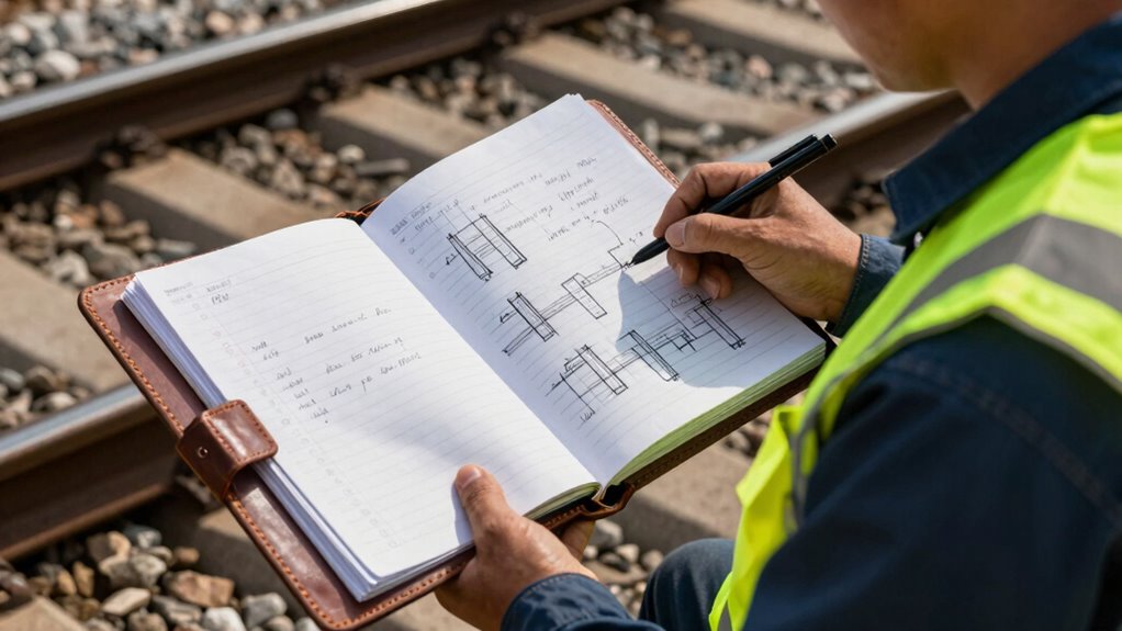 track damage detection through logs