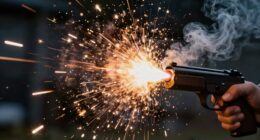 trigger release spatter effect