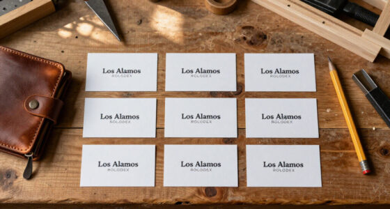 A Selection Of Los Alamos Rolodex Business Cards