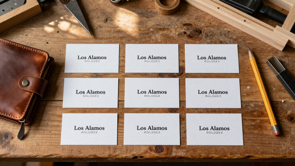 A Selection Of Los Alamos Rolodex Business Cards
