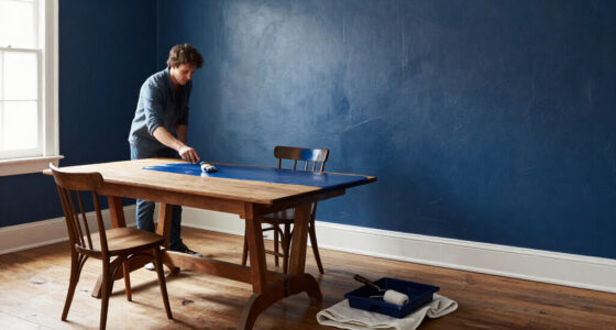 They Drenched A Dining Room In Deep Blue — Now It’s Moody And Vintage