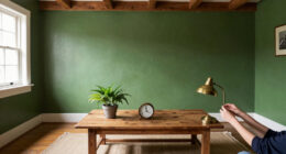 They Turned Their Beige 1900S Parlor Into A Bold, Green “Analog Room”