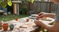 Craft An Adorable Windchime Out Of Mini Clay Pots