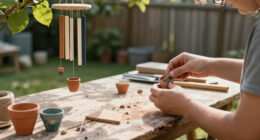 Craft An Adorable Windchime Out Of Mini Clay Pots