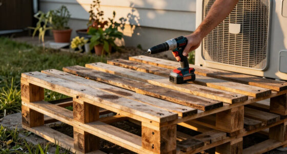 Ditch Store Bought: DIYer Uses Old Wood Pallets To Cover Up An Unsightly AC Unit