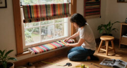 Not Curtains Or Blinds: She Transforms Rugs For A Budget-Friendly Way To Cover Windows