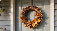Not Pumpkins Or Blowups: A Charming Way To Decorate Your Front Door For Fall