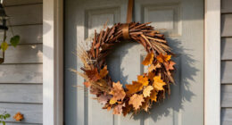 Not Pumpkins Or Blowups: A Charming Way To Decorate Your Front Door For Fall