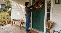 Not Wreaths: The More Unique Way To Decorate A Front Door For The Changing Seasons