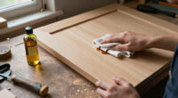 Put Down The Gel And Paint: Update Plain Cabinets With An Oil Solution