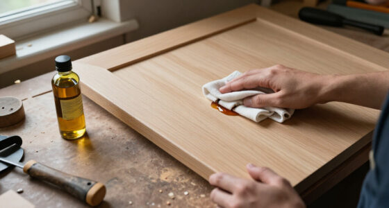 Put Down The Gel And Paint: Update Plain Cabinets With An Oil Solution