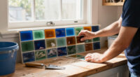 Say Goodbye To Classic White Backsplashes: Hilary Farr Calls Colorful Glass Tile A 'Focal Point'
